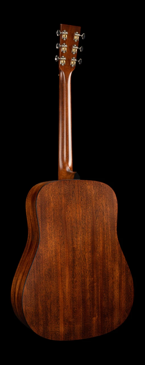 Martin D-18 Standard Satin Mahogany Dreadnought Acoustic Guitar - Natural Satin - Back Whole