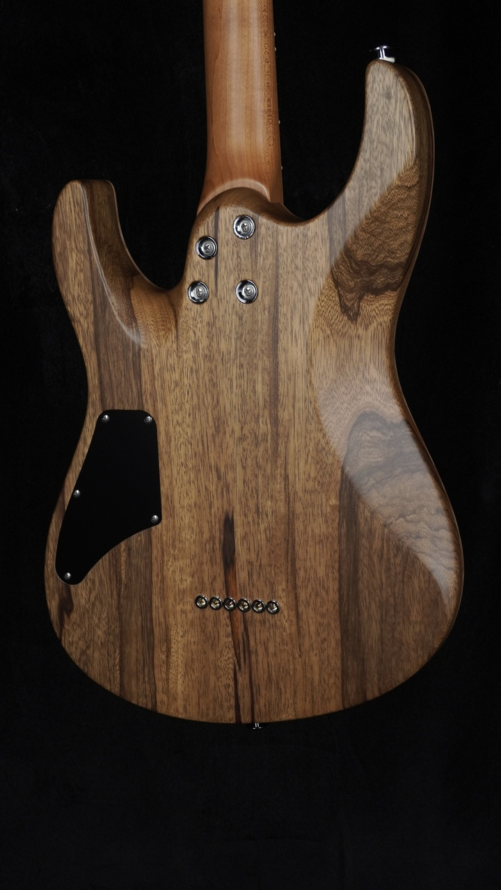 Suhr Custom Modern in Faded Transparent Wine Red Burst with Black Limba Body