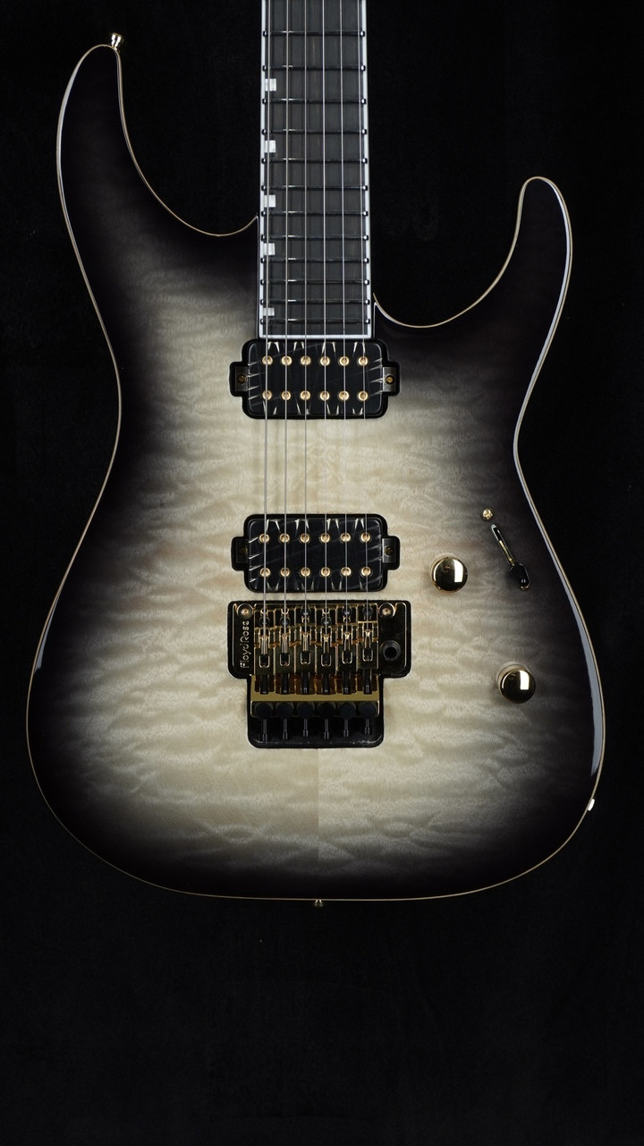 ESP Guitars | E-II | M-II QM | Black Natural Burst | Bare Knuckles
