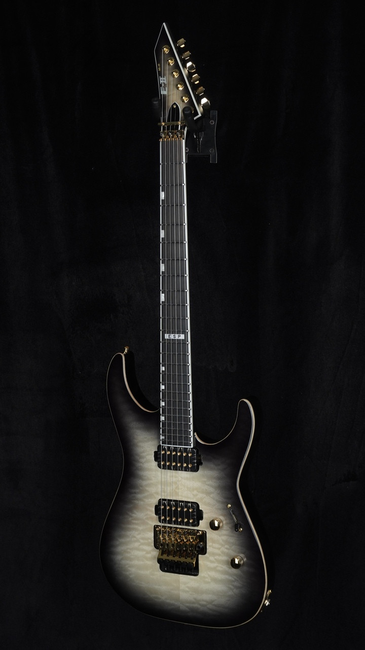 ESP Guitars | E-II | M-II QM | Black Natural Burst | Bare Knuckles