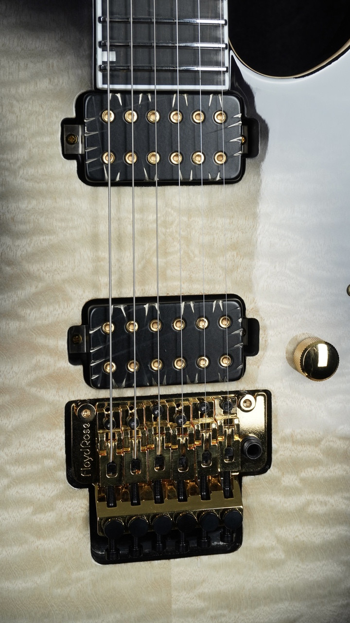 ESP Guitars | E-II | M-II QM | Black Natural Burst | Bare Knuckles