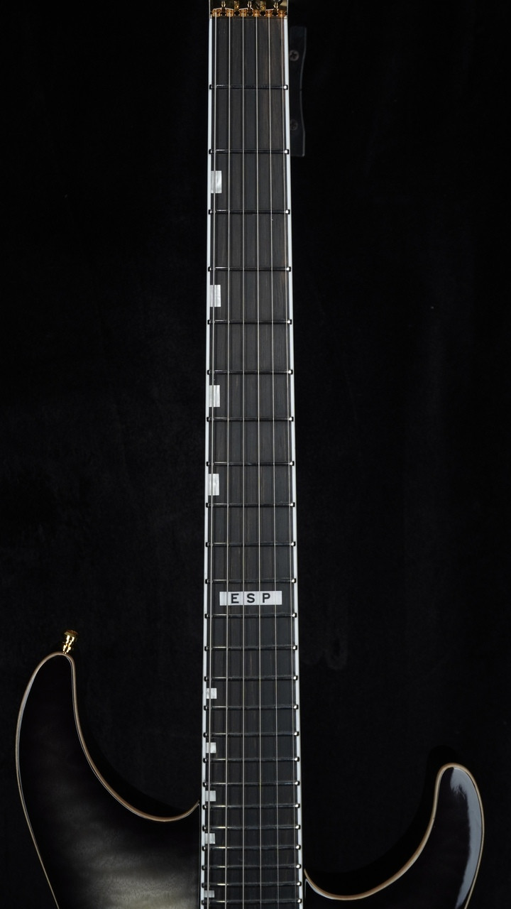 ESP Guitars | E-II | M-II QM | Black Natural Burst | Bare Knuckles