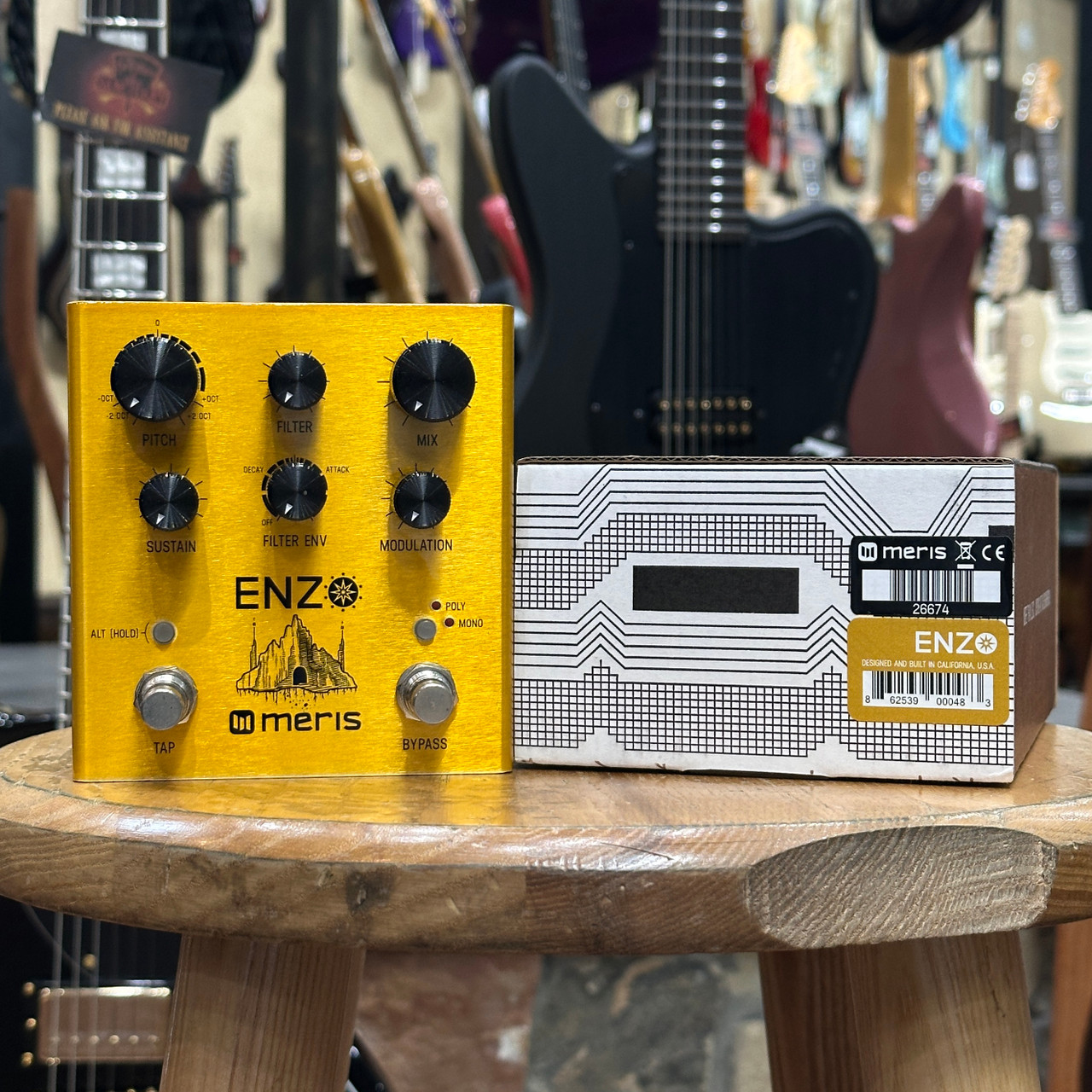 Preowned Meris Enzo Multi-Voice Instrument Synthesizer Pedal