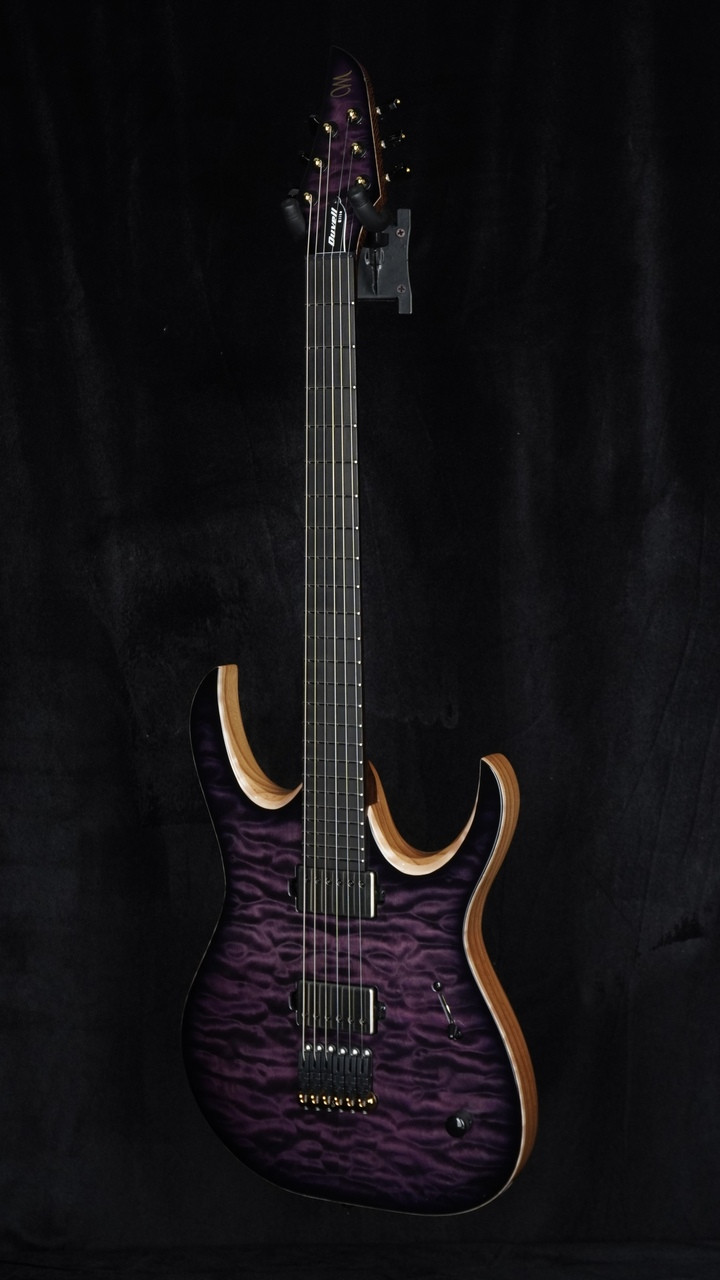 Mayones Duvell Elite 6 in Custom Purple to Black Burst