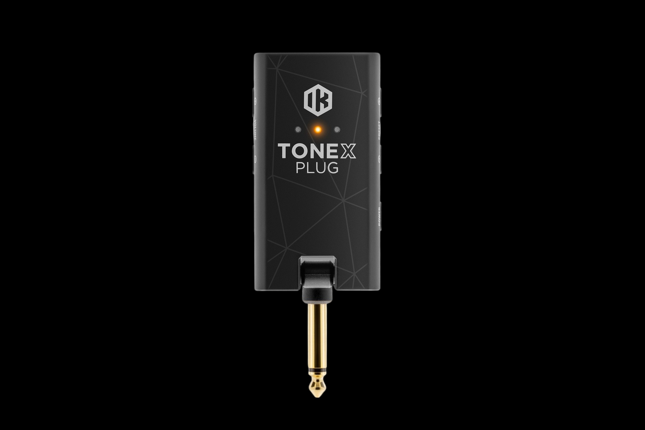 IK Multimedia TONEX Plug Bundle, the ultimate portable guitar and bass headphone amp with carrying pouch