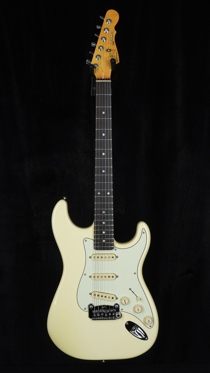 Preowned USA G&L Legacy in Vintage White with Rosewood Fretboard
