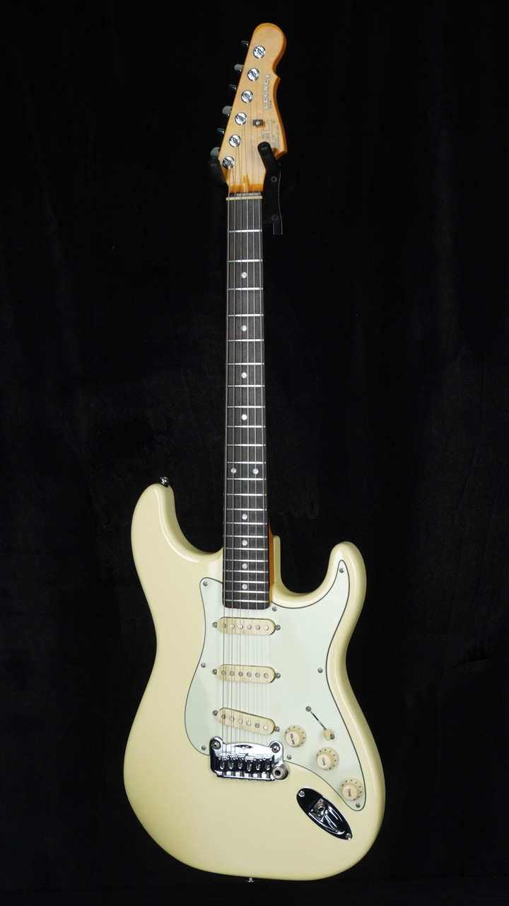 Preowned USA G&L Legacy in Vintage White with Rosewood Fretboard