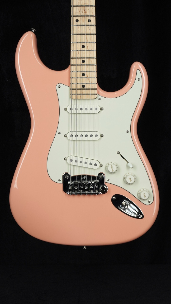 Preowned USA G&L Legacy in Sunset Coral with Maple Fretboard