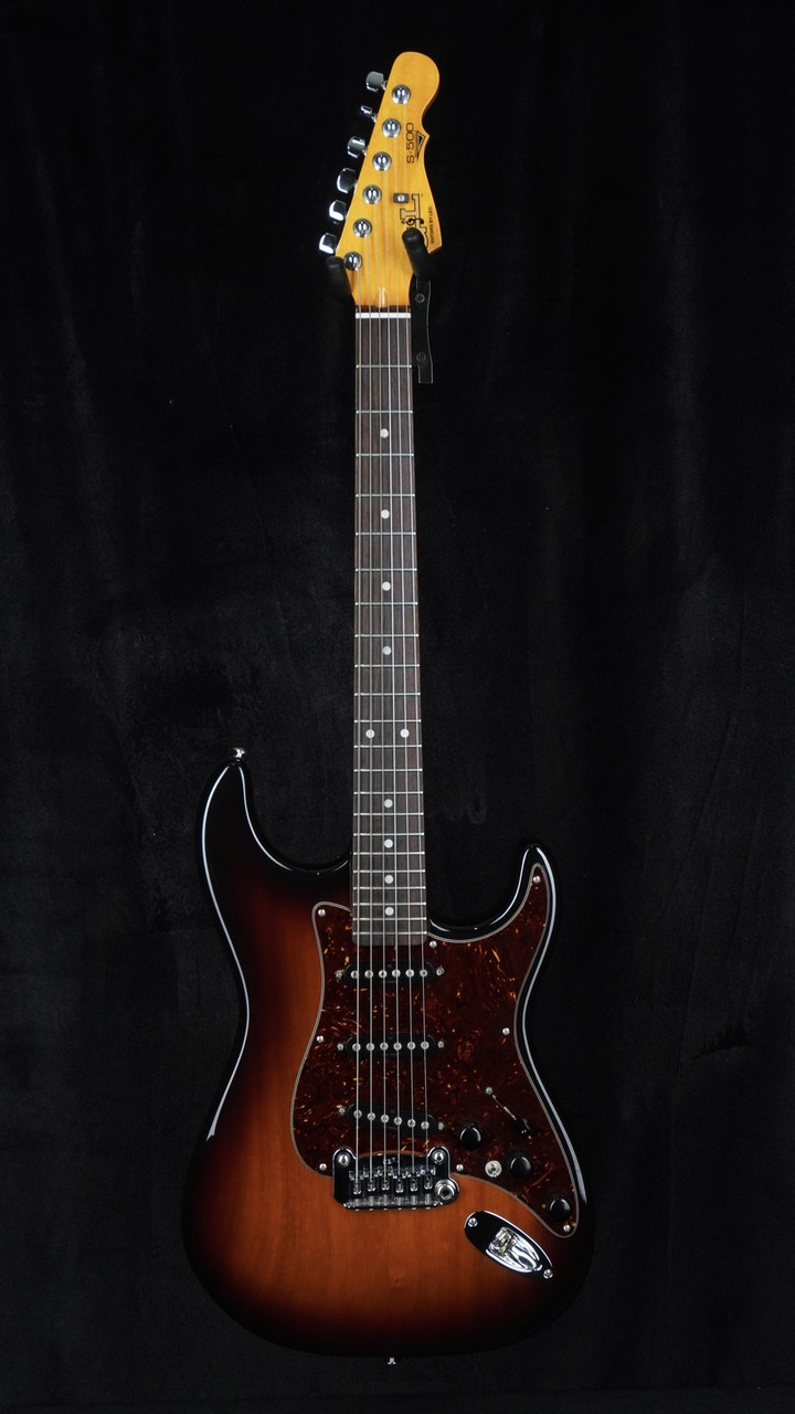 Preowned USA G&L S-500 in Sunburst with Rosewood Fretboard