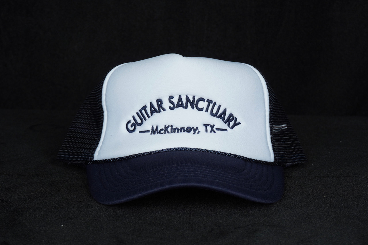 The Guitar Sanctuary Trucker Hat "Garage Logo"/Blue