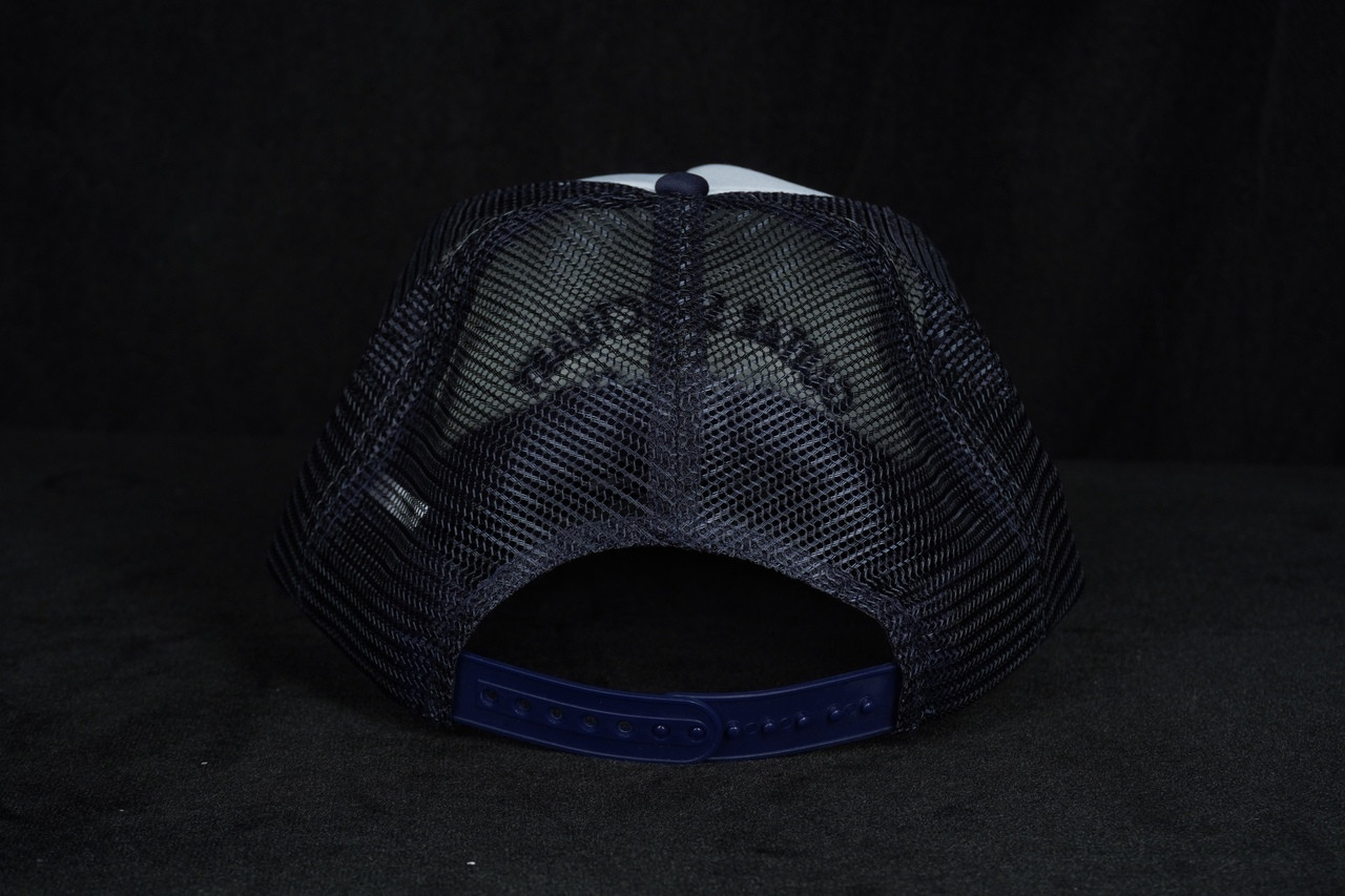The Guitar Sanctuary Trucker Hat "Garage Logo"/Blue