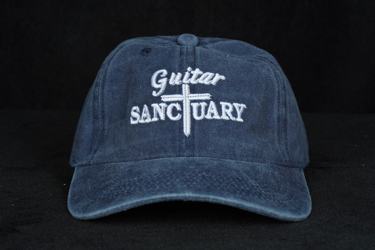 The Guitar Sanctuary Dad Hat "Cross Logo"/Navy