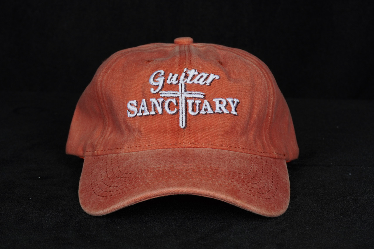 The Guitar Sanctuary Dad Hat "Cross Logo"/Salmon