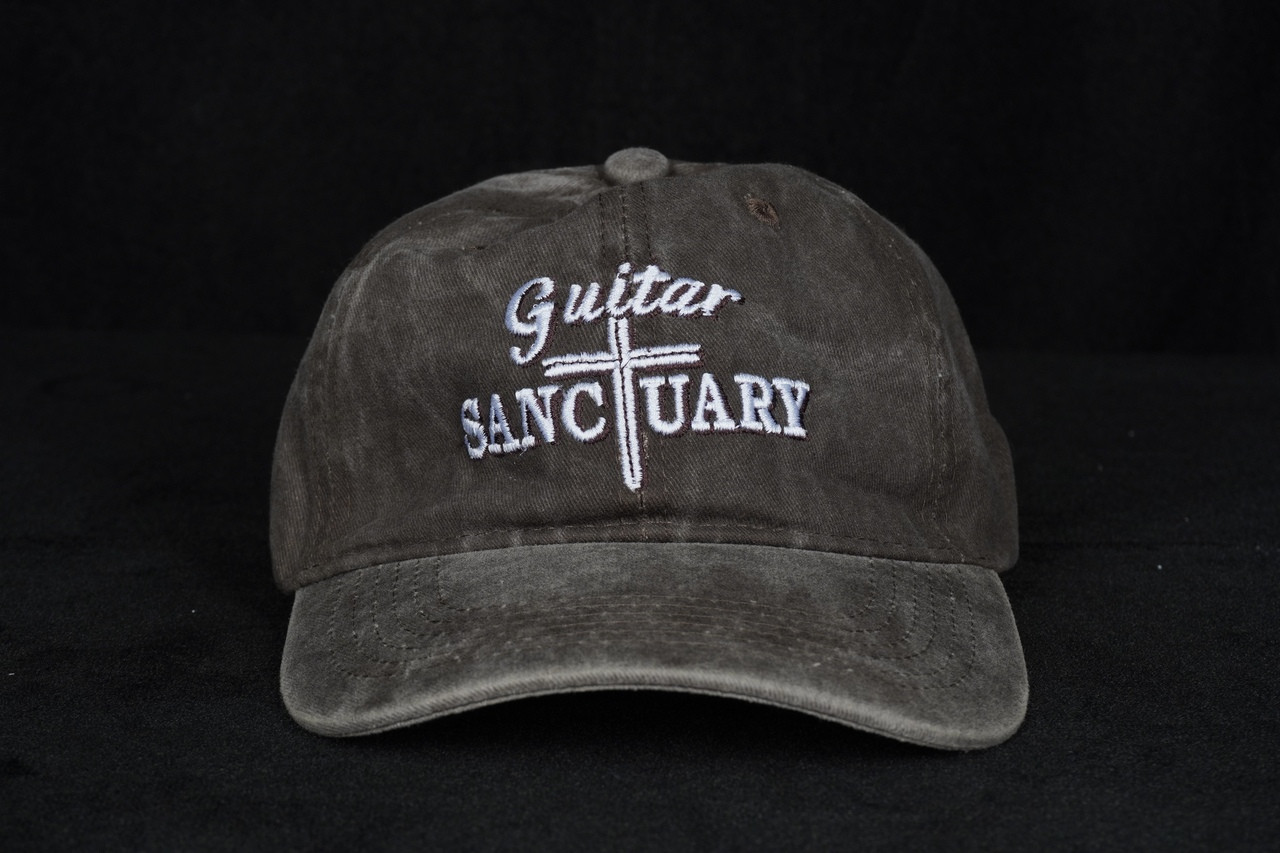 The Guitar Sanctuary Dad Hat "Cross Logo"/Umber