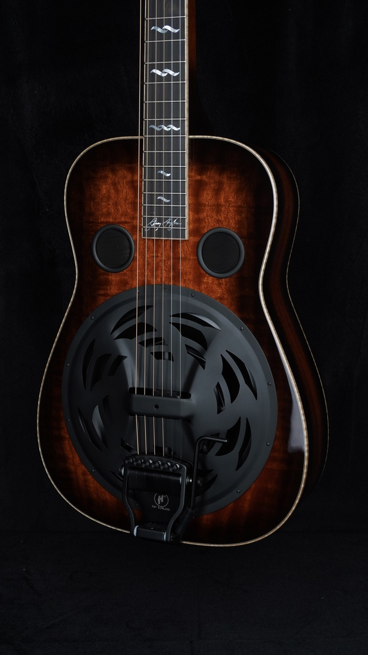 Beard Jerry Douglas Signature Squareneck Resonator with Fishman Electronics, Hipshot Doubleshot Bridge, and Black Hardware