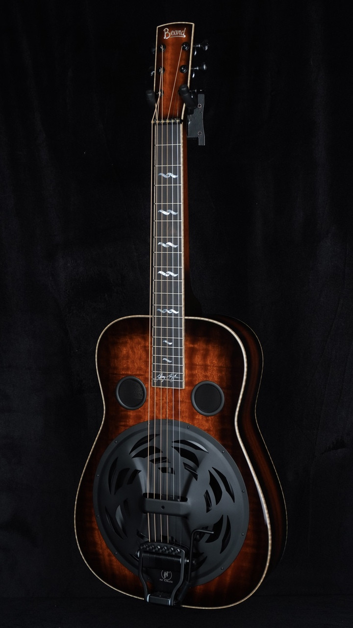 Beard Jerry Douglas Signature Squareneck Resonator with Fishman Electronics, Hipshot Doubleshot Bridge, and Black Hardware