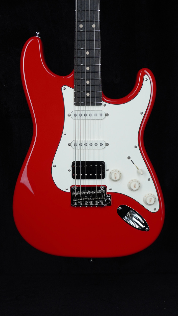Suhr Classic S Plus in Porsche Red with HSS Pickup Configuration and Rosewood Fretboard