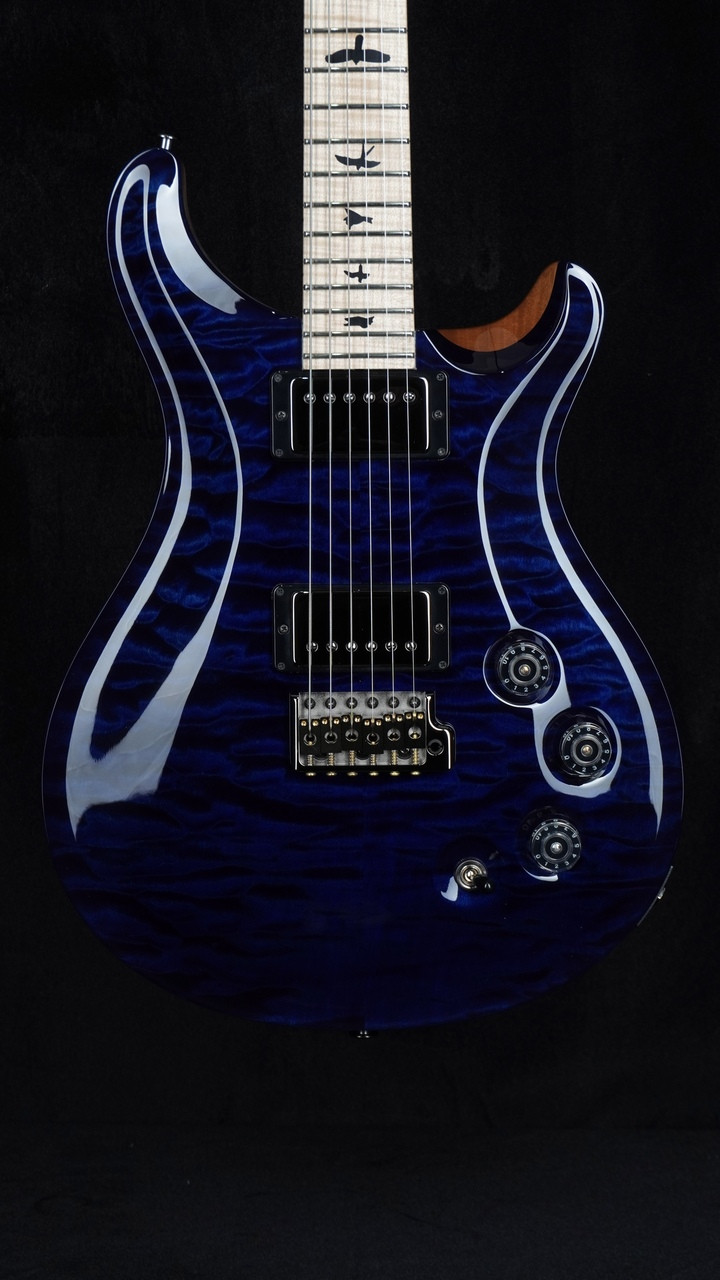 PRS Wood Library DGT in Deep Blue with Quilt Top and Maple Neck