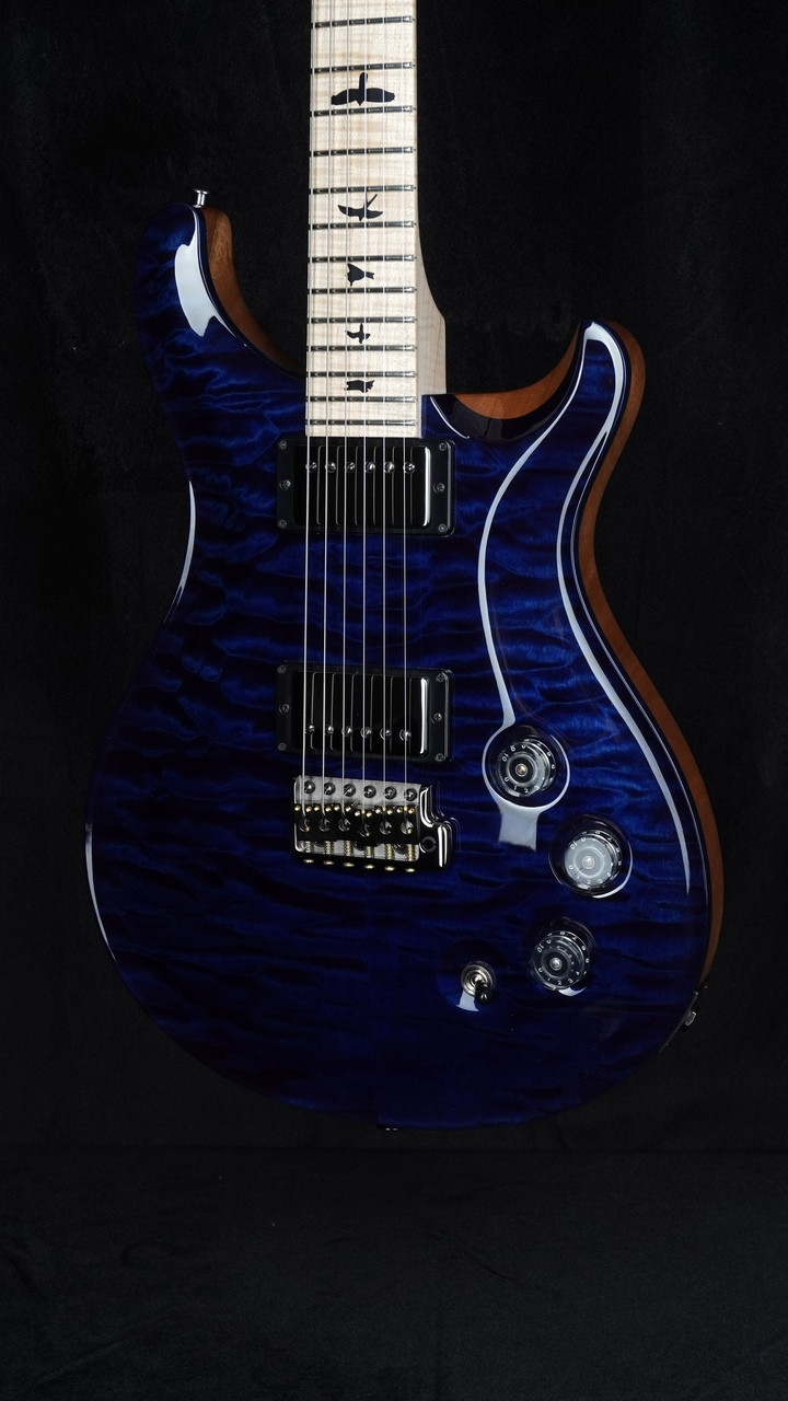 PRS Wood Library DGT in Deep Blue with Quilt Top and Maple Neck