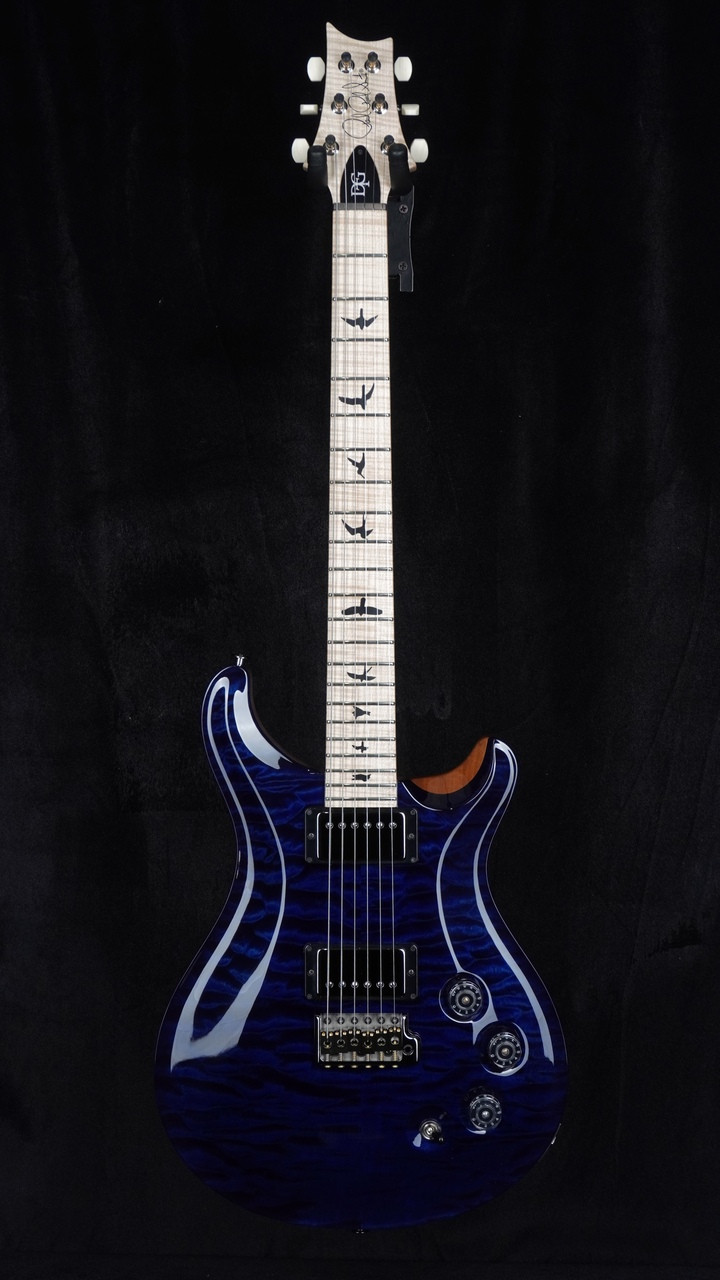 PRS Wood Library DGT in Deep Blue with Quilt Top and Maple Neck