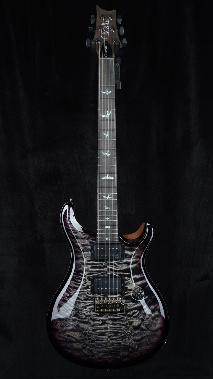 PRS | Wood Library | Custom 24 | Charcoal Purple Stained Maple