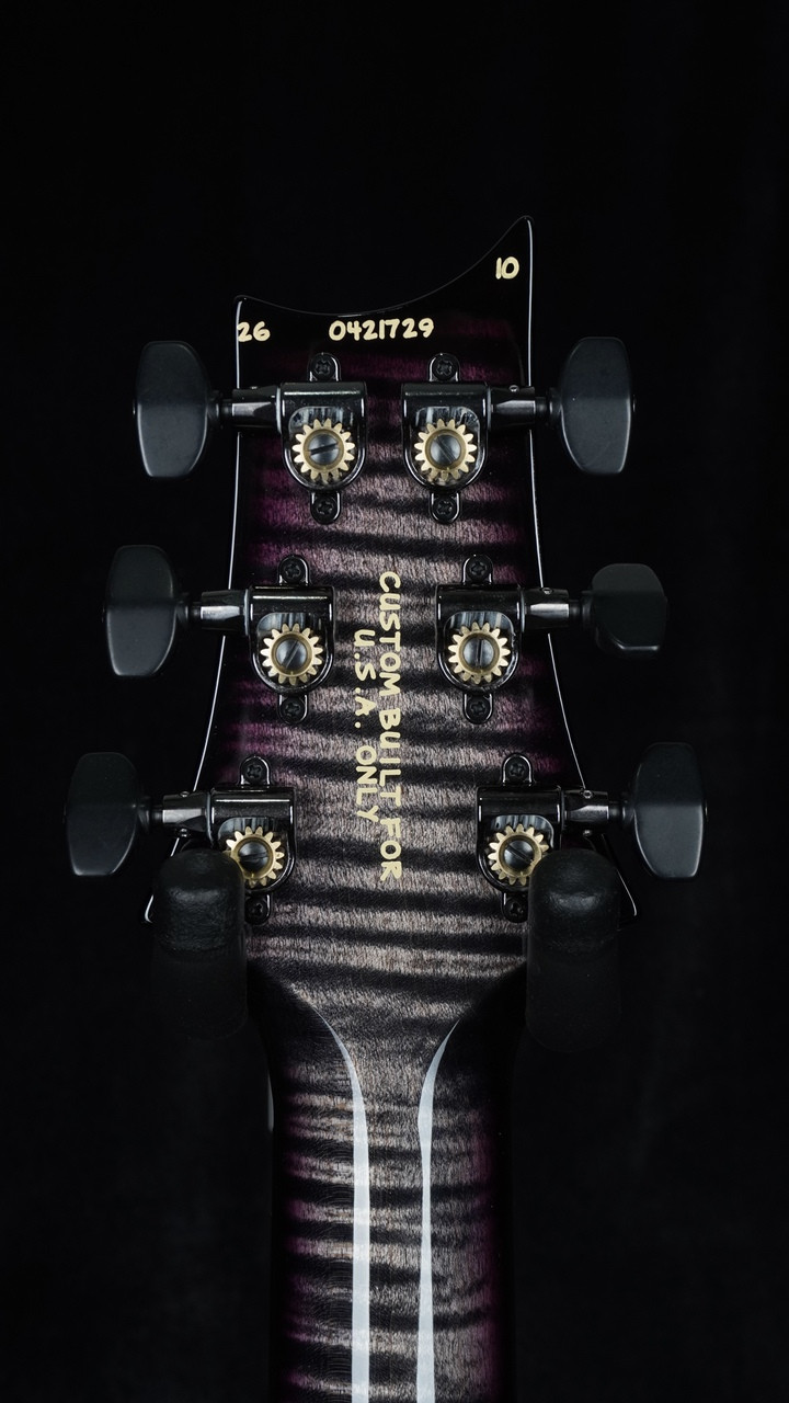 PRS | Wood Library | Custom 24 | Charcoal Purple Stained Maple