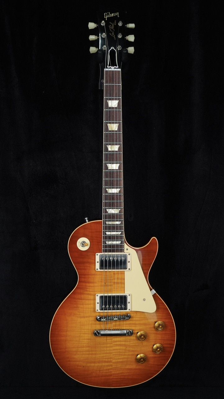 Preowned Gibson Custom 60th Anniversary Les Paul Standard V1 in Royal Tea Burst