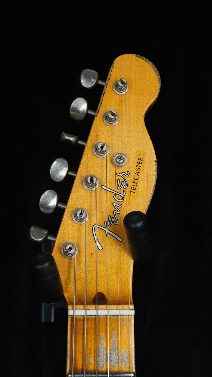 Preowned Fender Custom Shop Thinline Telecaster in Seafoam Green Sparkle