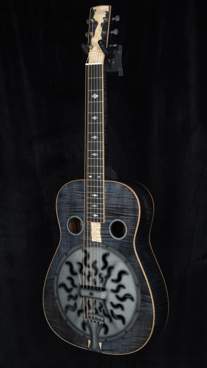 Beard E-Model Squareneck Resonator in Custom 2-Tone Midnight Blue with Fishman Electronics