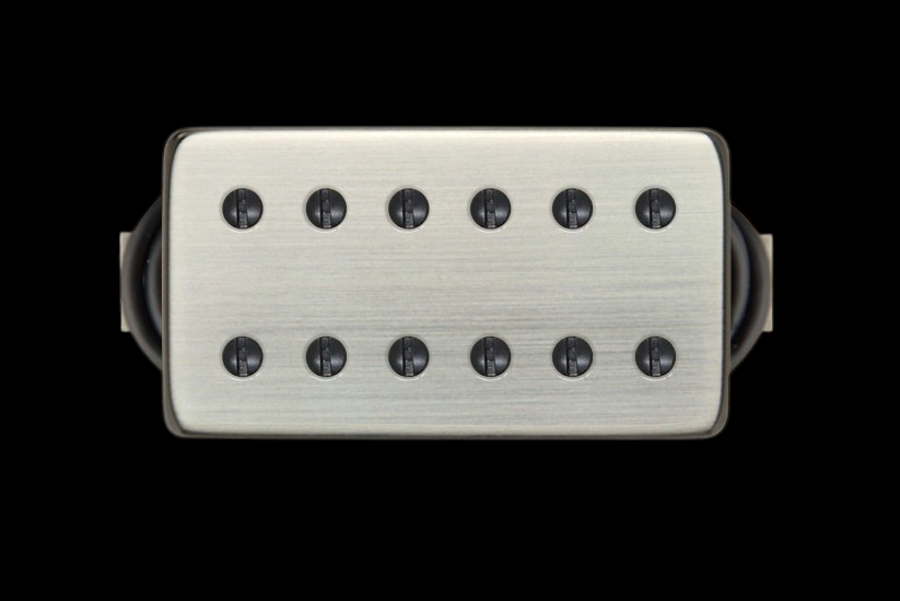 Bare Knuckle Pickups Aftermath 6 String Set - Raw Nickel/Black Bolts with Narrow Spacing