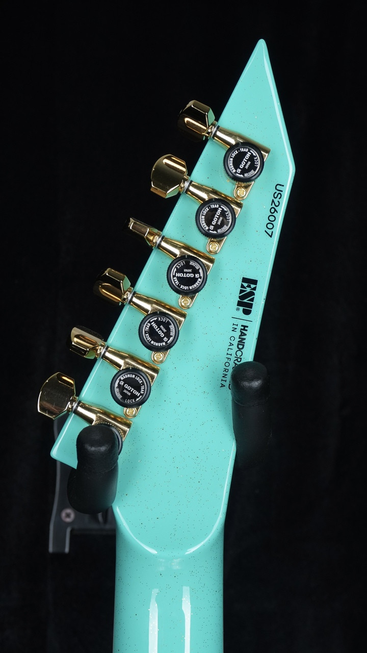 ESP USA M-II NTB FR Midori Gold Sparkle | Guitar Sanctuary