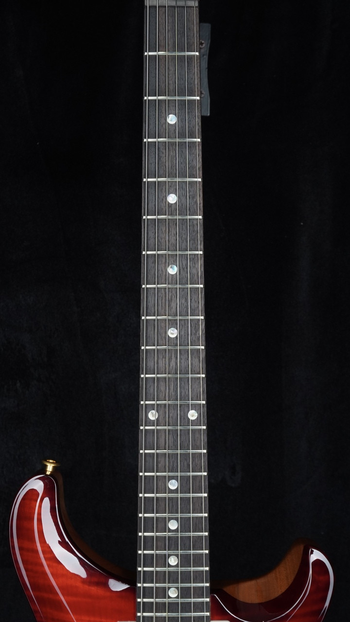 PRS Wood Library DGT in Fire Red to Gray Black Fade with Rosewood Neck
