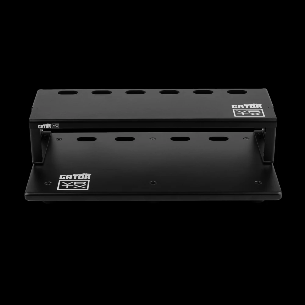 Vertex By Gator GV-TL1710R1-GB Travel Lite 17" x 10" Pedalboard & 17" x 6" Riser w/ Padded Gig Bag - Front Straight