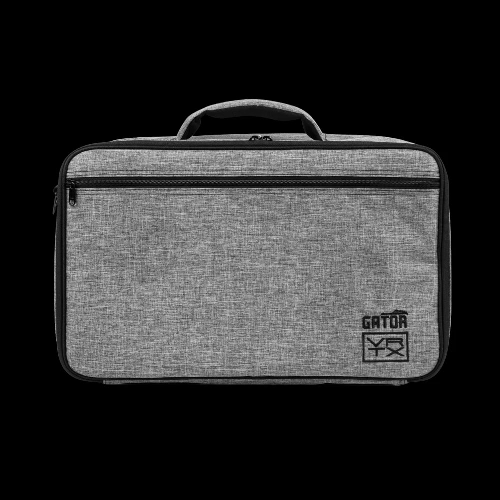 Vertex By Gator GV-TL1710R1-GB Travel Lite 17" x 10" Pedalboard & 17" x 6" Riser w/ Padded Gig Bag - Carrying Bag Front