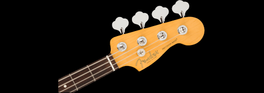 Fender American Professional II Precision Bass in Mystic Surf Green with Rosewood Fingerboard - Headstock