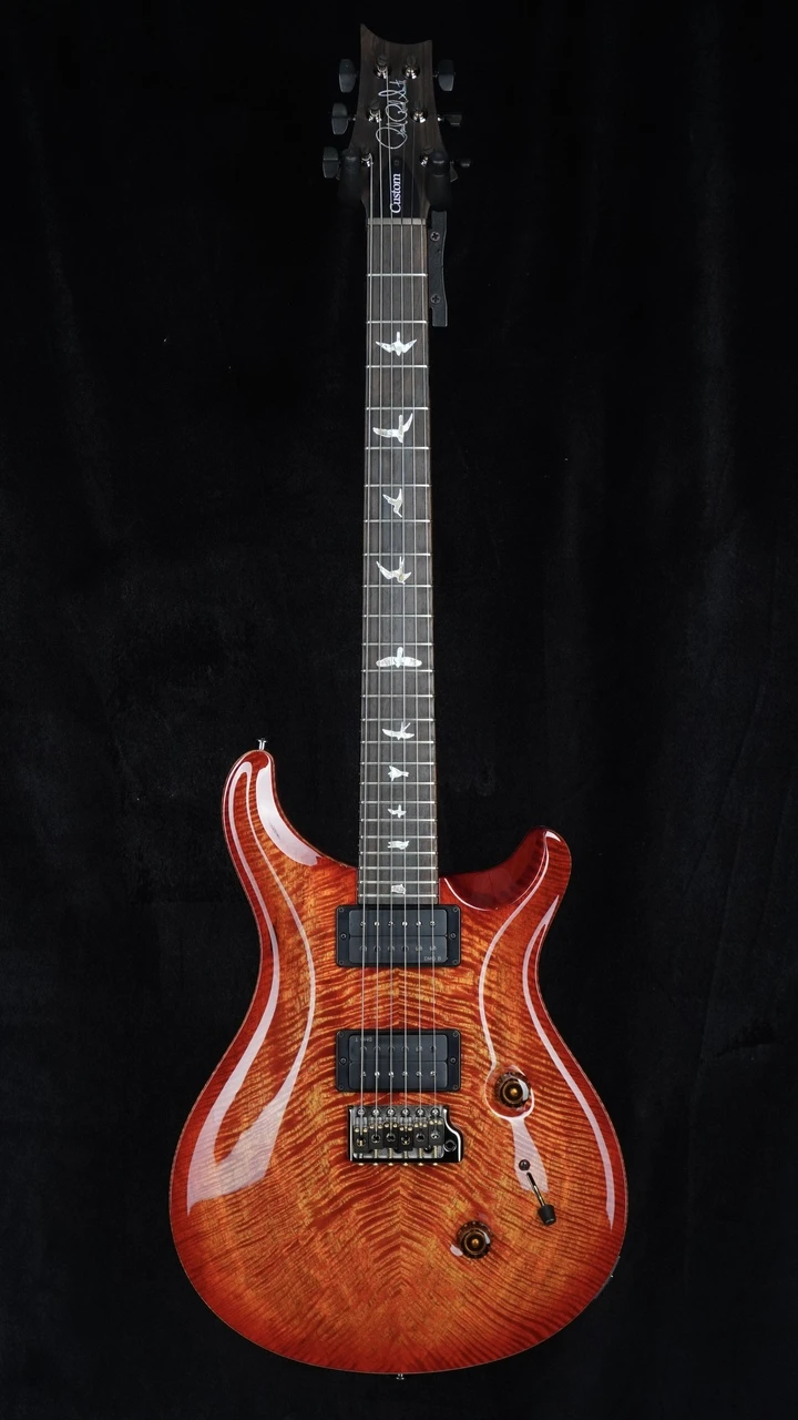 PRS Custom 24 Mango Top Limited Edition in Blood Orange Front Whole