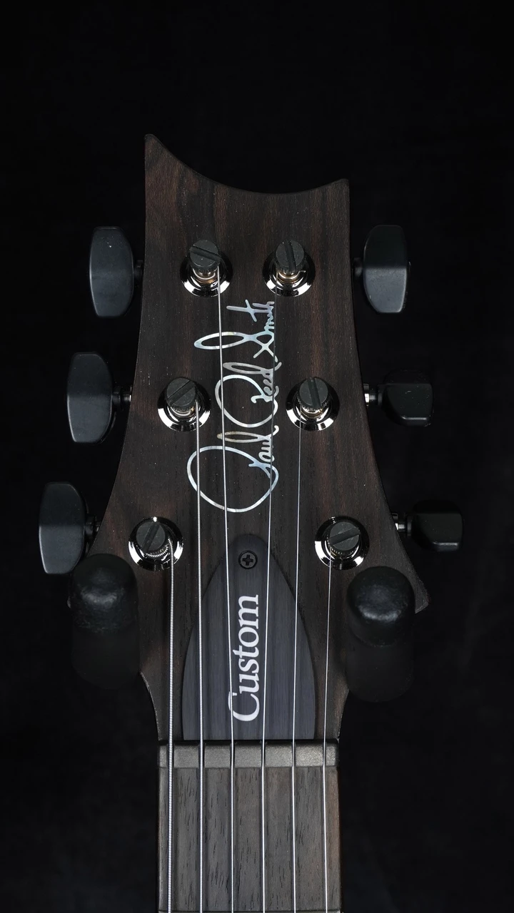 PRS Custom 24 Mango Top Limited Edition in Blood Orange Headstock Front
