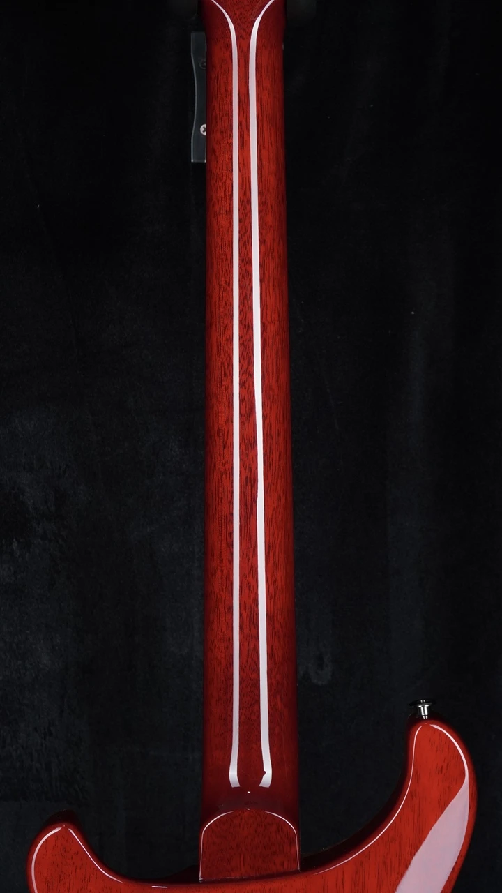 PRS Custom 24 Mango Top Limited Edition in Blood Orange Neck Back