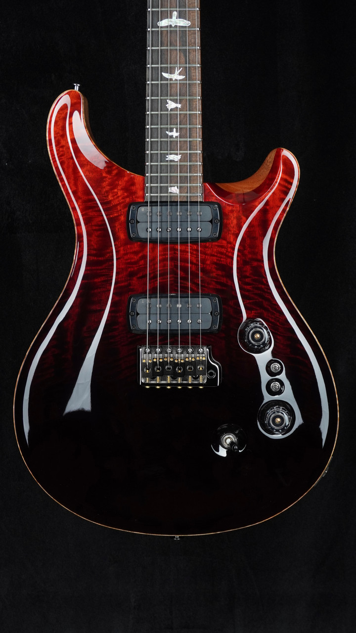PRS Custom 24-08 Mango Top Limited Edition in Fire Red to Gray Black Fade Front Close