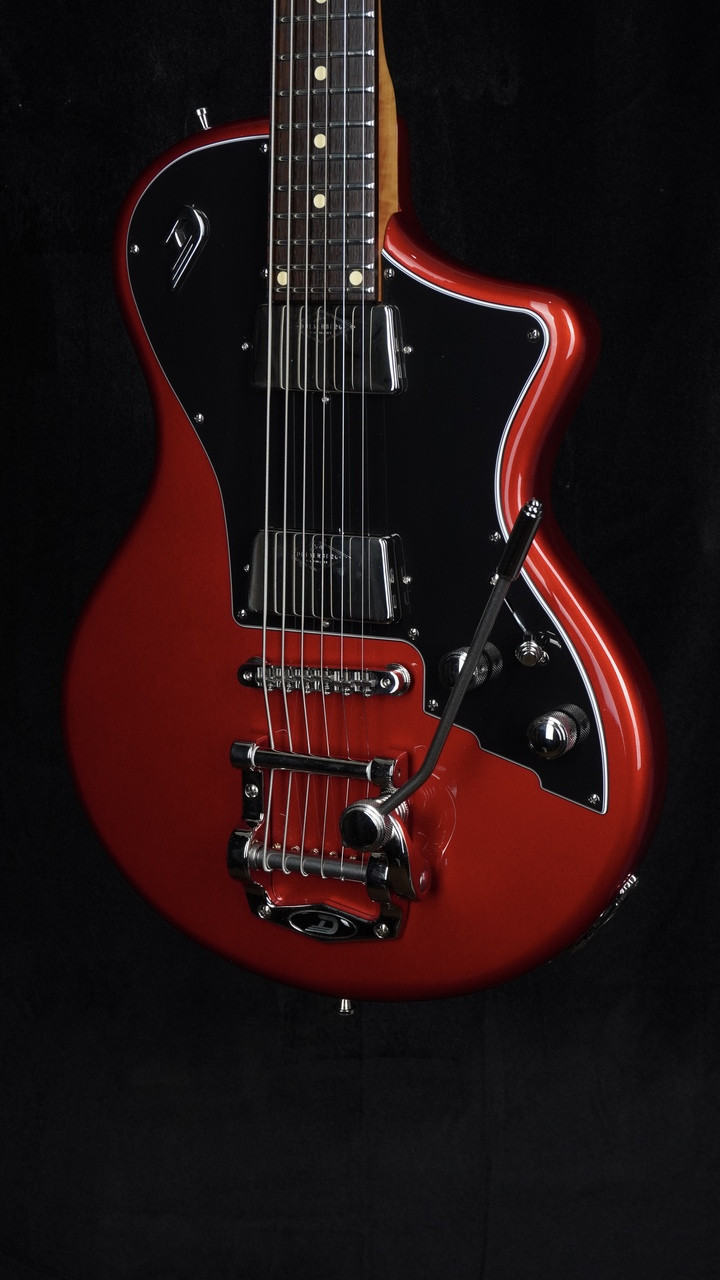 Preowned Duesenberg Julietta Baritone in Catalina Red with Tremolo Tailpiece