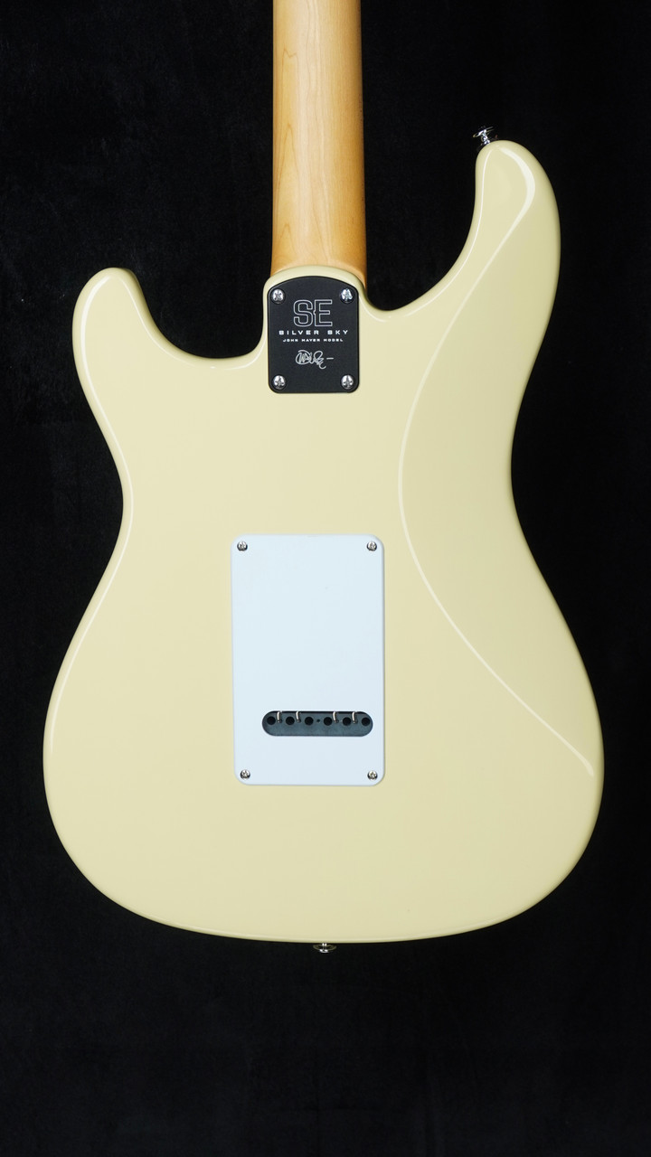 Preowned 2022 PRS SE Silver Sky in Moon White with Rosewood Fretboard