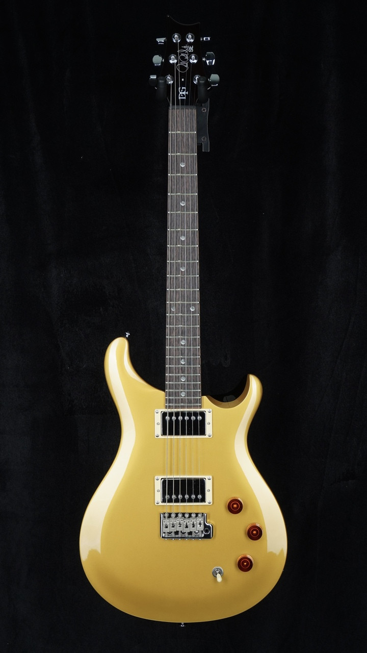 Preowned 2023 PRS SE DGT David Grissom Signature Model in Goldtop with Moon Inlays