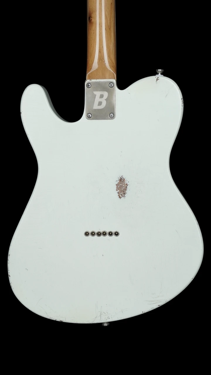 BilT Guitars ESG in Aged Olympic White with Chambered Body