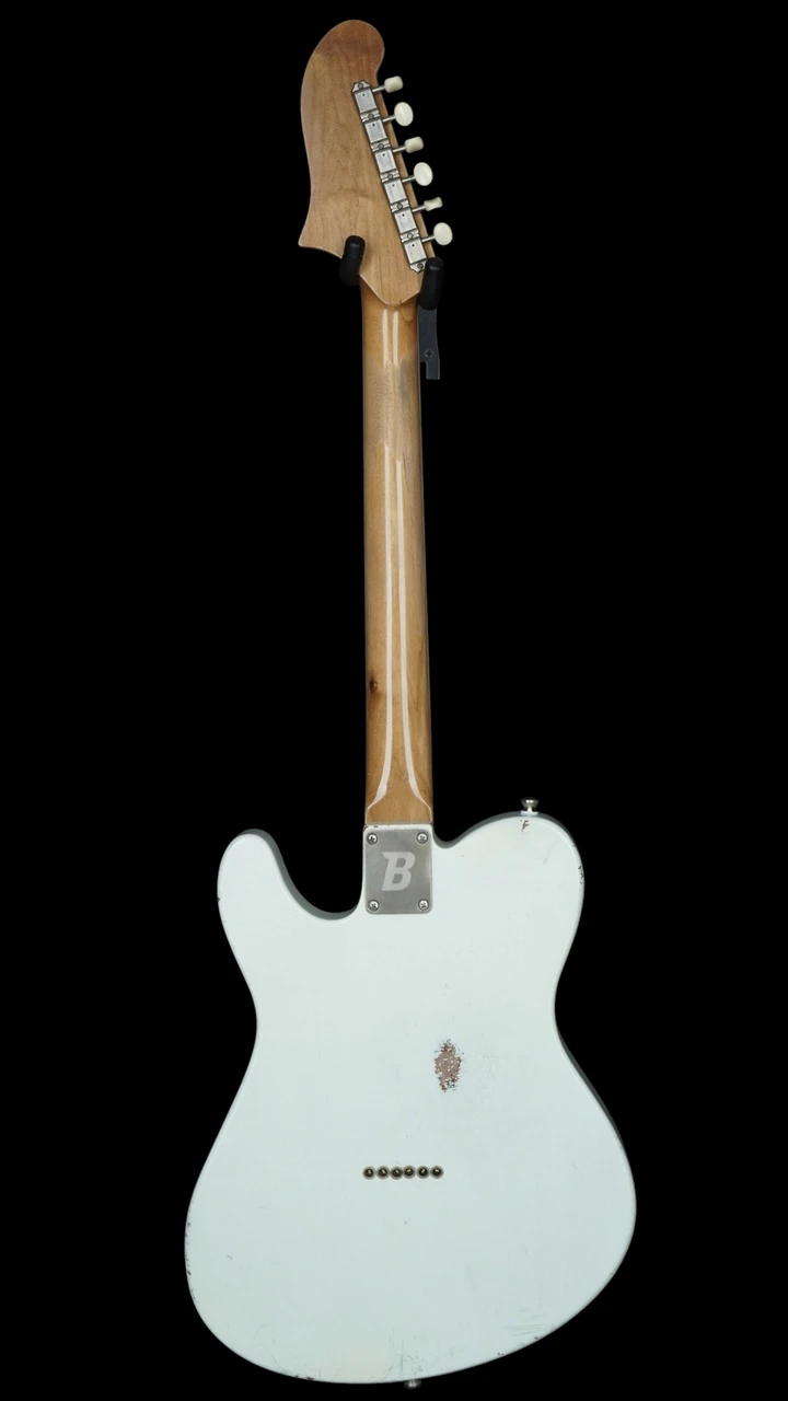 BilT Guitars ESG in Aged Olympic White with Chambered Body