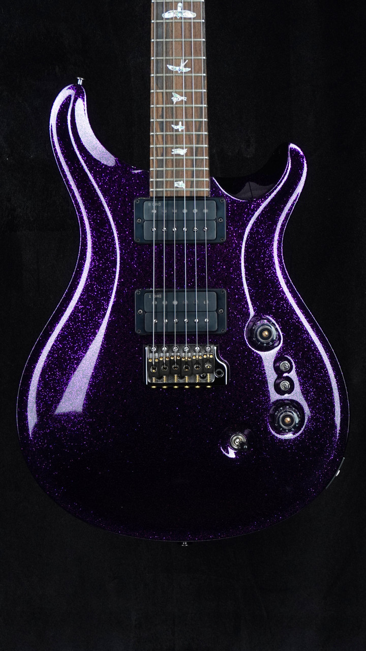 PRS Wood Library Custom 24-08 in Purple Sparkle with Figured Maple Neck