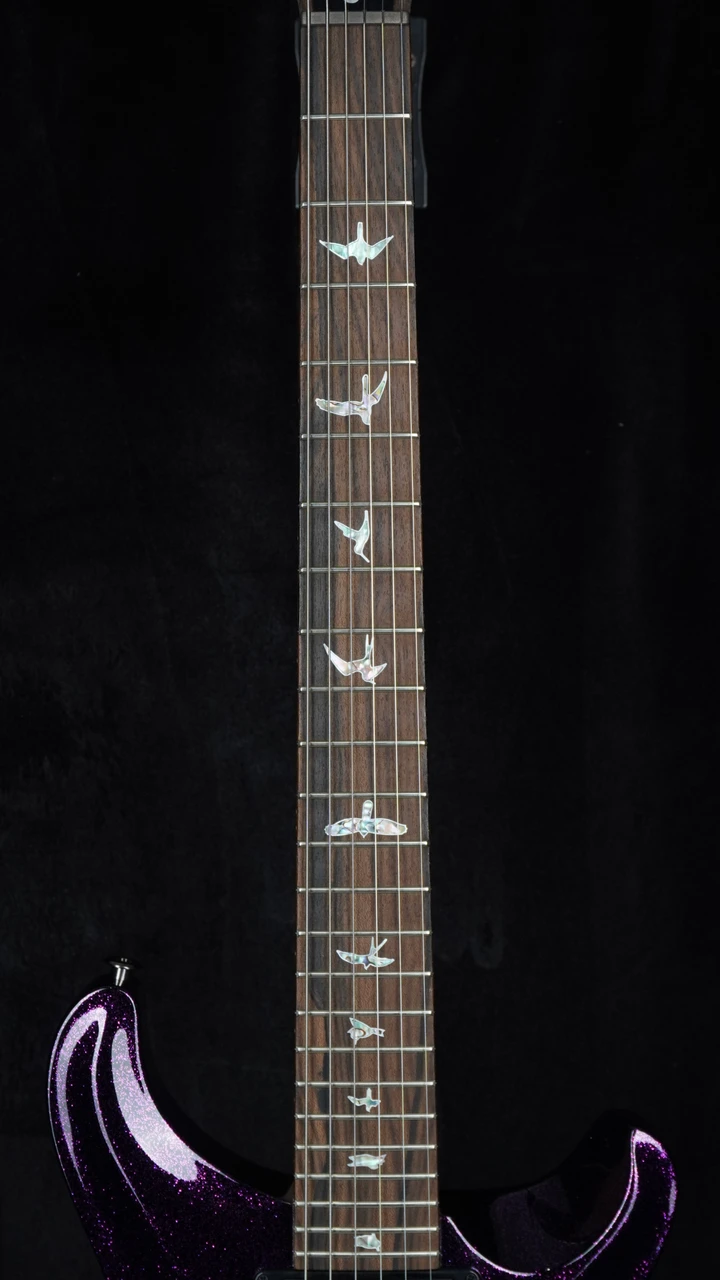 PRS Wood Library Custom 24-08 in Purple Sparkle with Figured Maple Neck