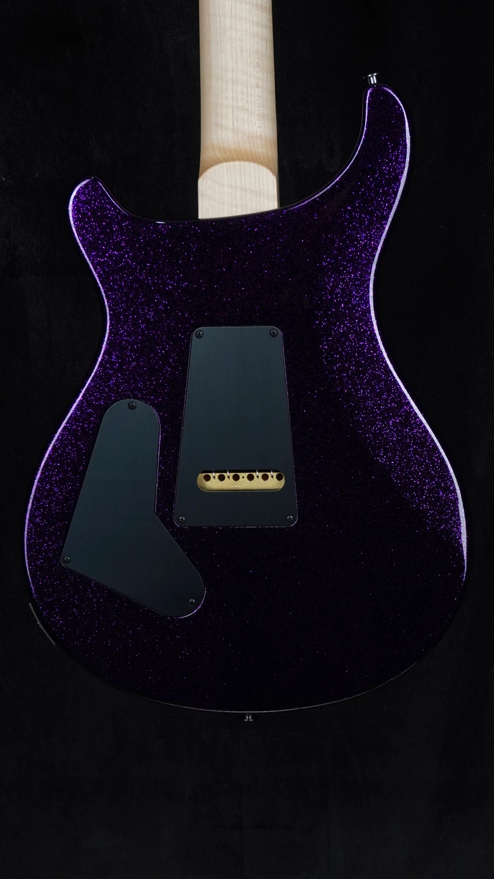 PRS Wood Library Custom 24-08 in Purple Sparkle with Figured Maple Neck