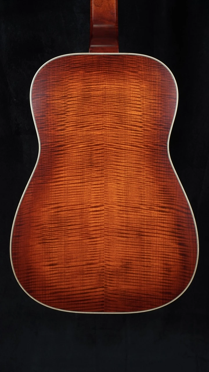 Beard Legacy E-Model Horse Chestnut Squareneck Resonator - Satin Amber Sunburst - Back Close