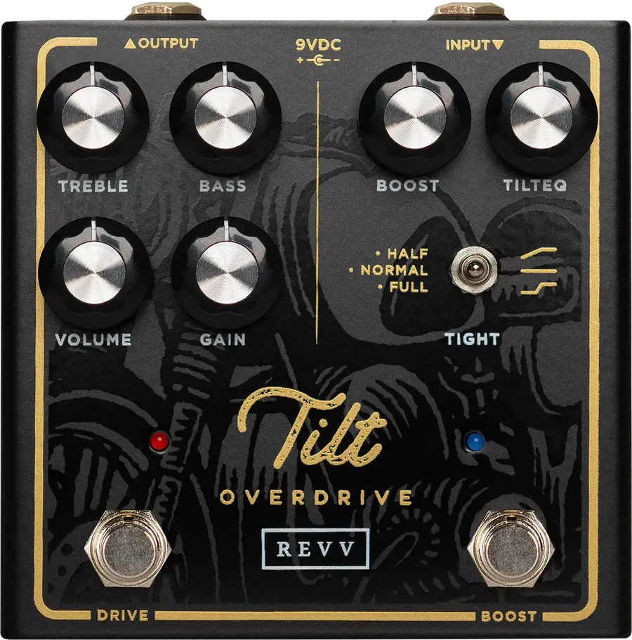 Revv Shawn Tubbs Tilt Overdrive Pedal - Dual Engine Boost & Drive