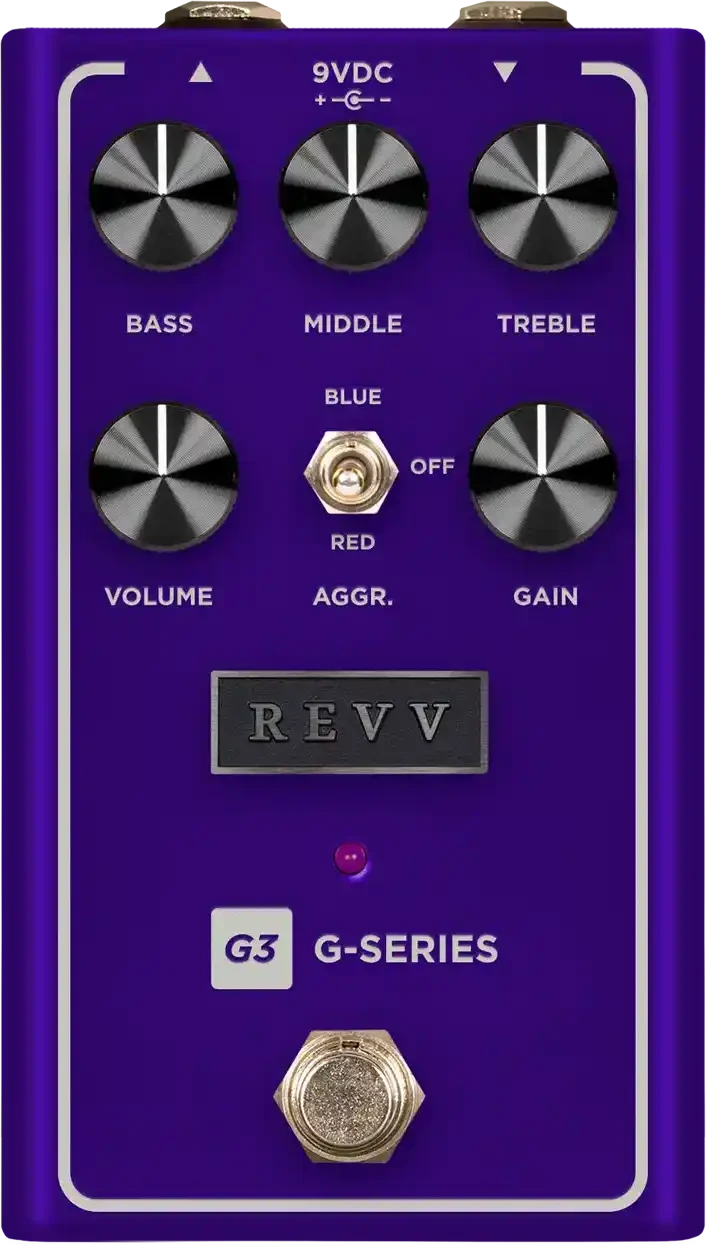 Revv Amplification G3 V2 Distortion Pedal (Purple)